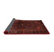 Sideview of Traditional Red Brown Persian Rug, tr3085