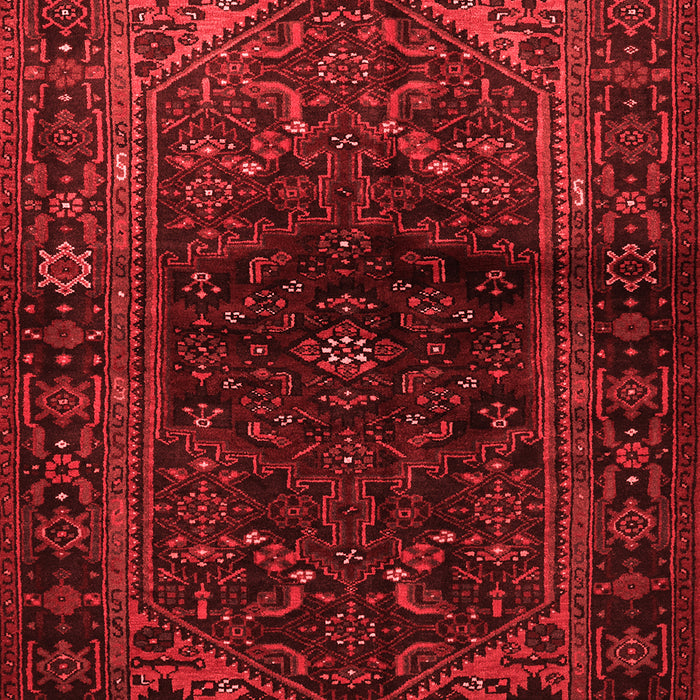 Machine Washable Persian Red Traditional Rug, wshtr3085red