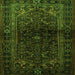 Serging Thickness of Persian Green Traditional Rug, tr3085grn