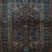 Square Machine Washable Persian Light Blue Traditional Rug, wshtr3085lblu