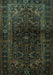Persian Turquoise Traditional Rug, tr3085turq