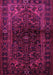 Machine Washable Persian Pink Traditional Rug, wshtr3085pnk