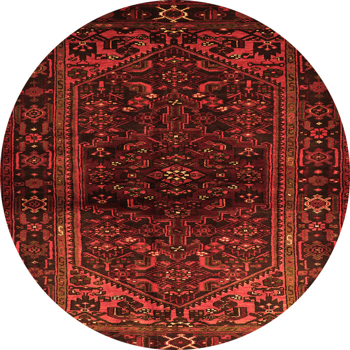 Machine Washable Persian Orange Traditional Area Rugs, wshtr3085org