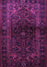 Machine Washable Persian Purple Traditional Area Rugs, wshtr3085pur