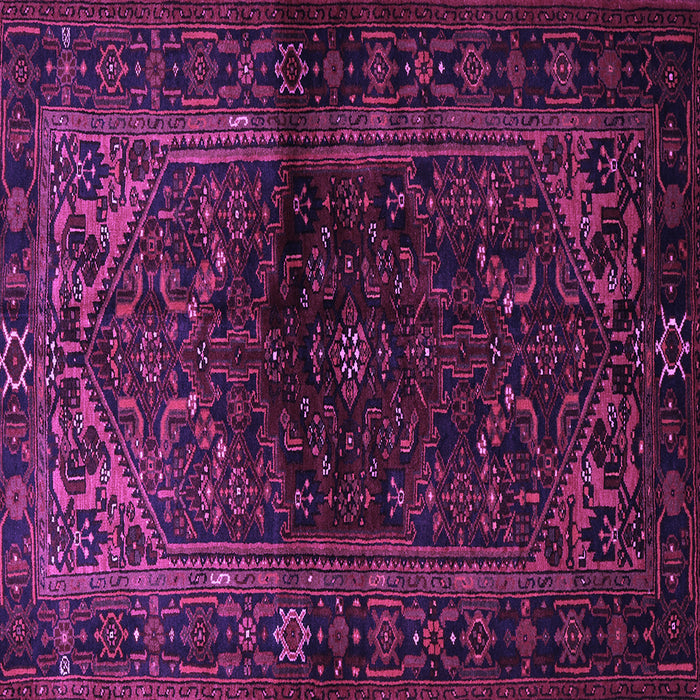 Square Persian Purple Traditional Rug, tr3085pur