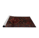 Sideview of Machine Washable Traditional Bakers Brown Rug, wshtr3086