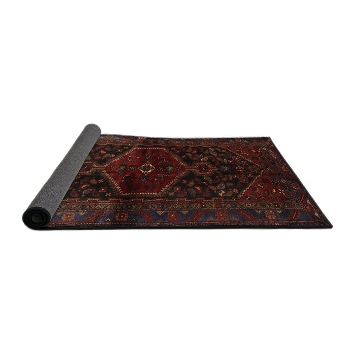 Sideview of Traditional Bakers Brown Persian Rug, tr3086