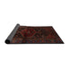 Sideview of Traditional Bakers Brown Persian Rug, tr3086