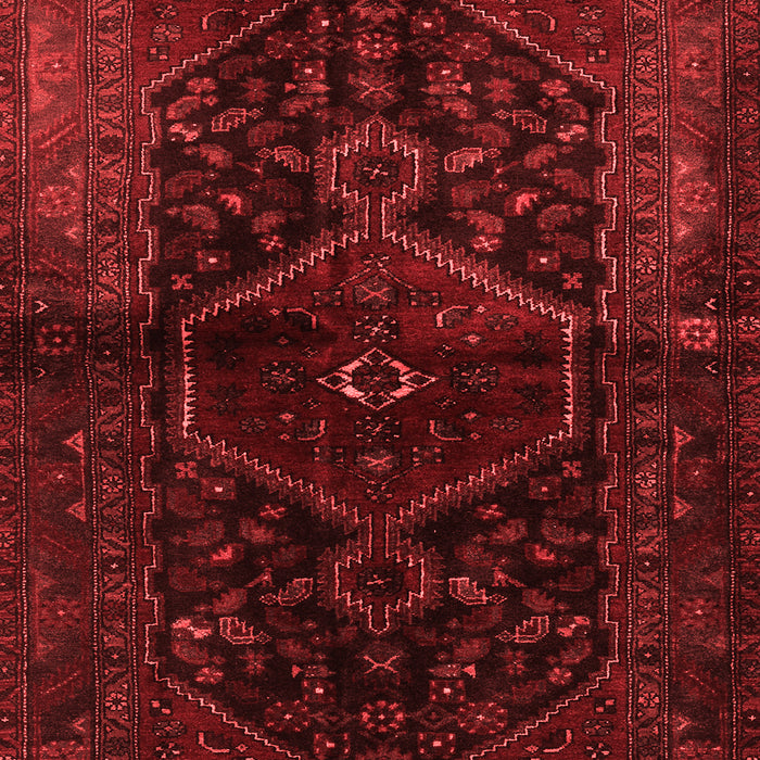 Machine Washable Persian Red Traditional Rug, wshtr3086red