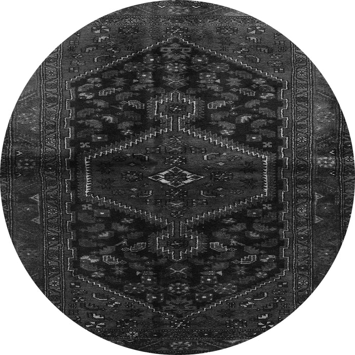 Machine Washable Persian Gray Traditional Rug, wshtr3086gry