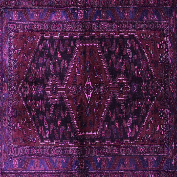 Square Persian Purple Traditional Rug, tr3086pur