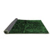 Sideview of Persian Emerald Green Traditional Rug, tr3086emgrn
