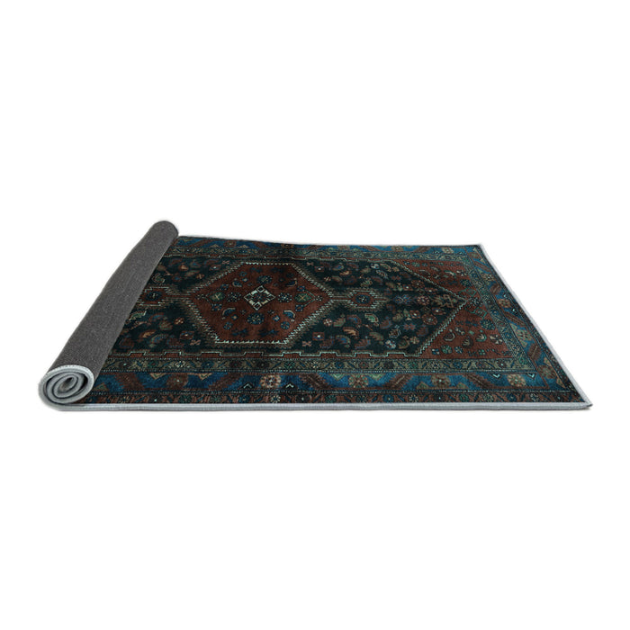 Sideview of Persian Light Blue Traditional Rug, tr3086lblu