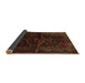 Sideview of Persian Brown Traditional Rug, tr3086brn