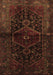 Machine Washable Persian Brown Traditional Rug, wshtr3086brn