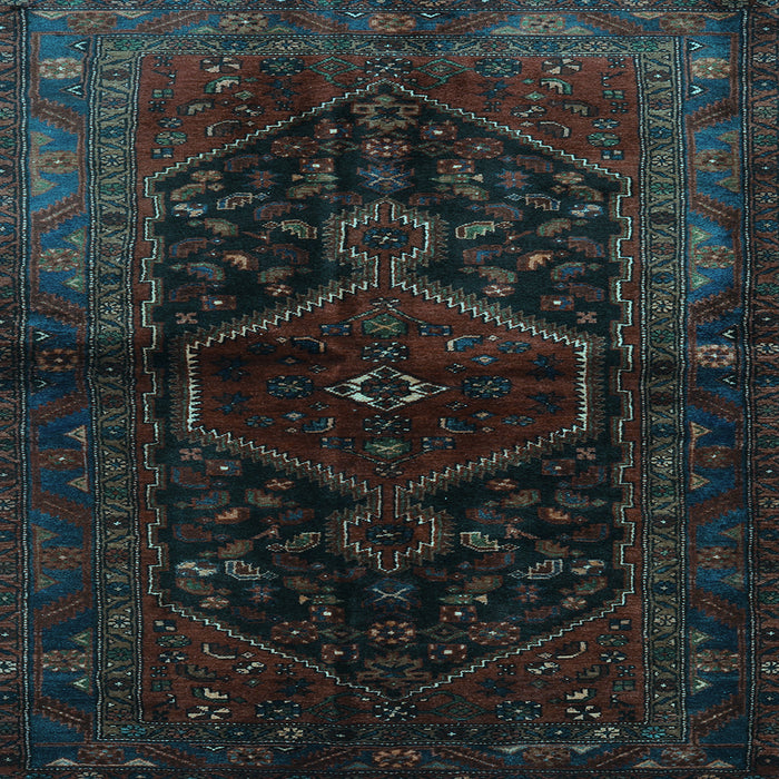 Square Persian Light Blue Traditional Rug, tr3086lblu