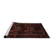 Sideview of Machine Washable Traditional Bakers Brown Rug, wshtr3087