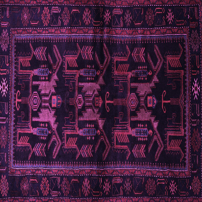 Square Machine Washable Animal Purple Traditional Area Rugs, wshtr3087pur