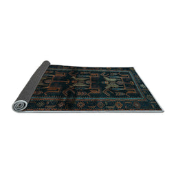 Sideview of Animal Light Blue Traditional Rug, tr3087lblu