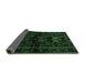 Sideview of Animal Emerald Green Traditional Rug, tr3087emgrn