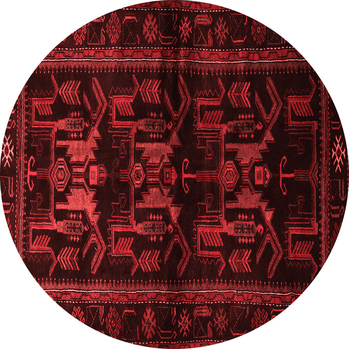 Machine Washable Animal Red Traditional Rug, wshtr3087red