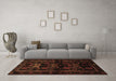 Machine Washable Animal Brown Traditional Rug in a Living Room,, wshtr3087brn