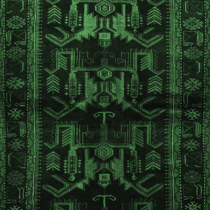 Animal Emerald Green Traditional Rug, tr3087emgrn