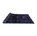 Sideview of Animal Blue Traditional Rug, tr3087blu