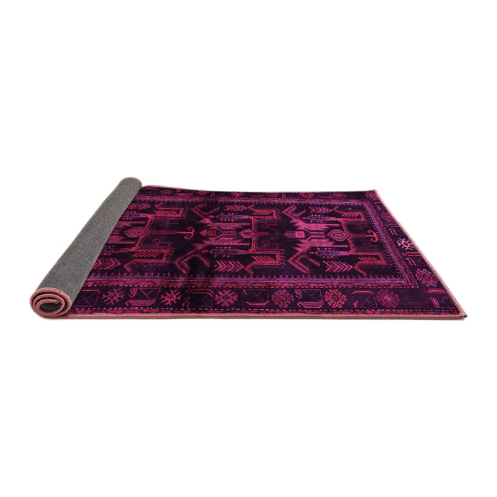 Sideview of Animal Pink Traditional Rug, tr3087pnk