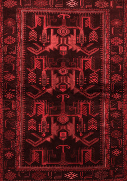Animal Red Traditional Area Rugs
