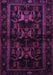 Animal Purple Traditional Rug, tr3087pur