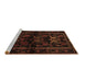 Sideview of Machine Washable Animal Brown Traditional Rug, wshtr3087brn