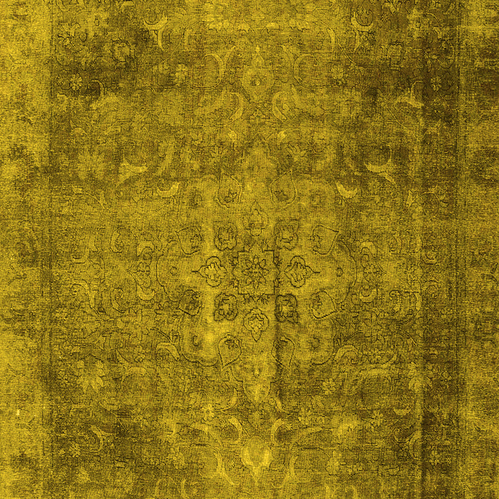 Machine Washable Persian Yellow Traditional Rug, wshtr3088yw