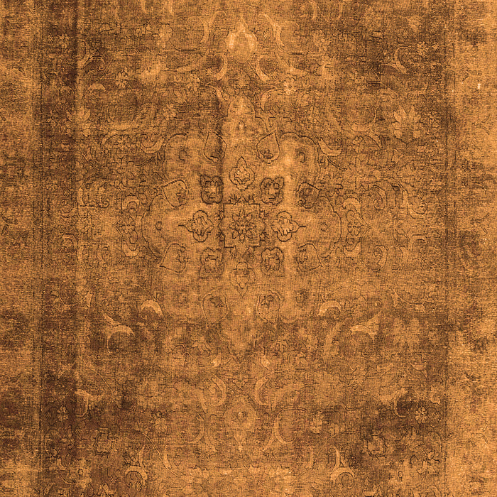 Serging Thickness of Machine Washable Persian Orange Traditional Area Rugs, wshtr3088org