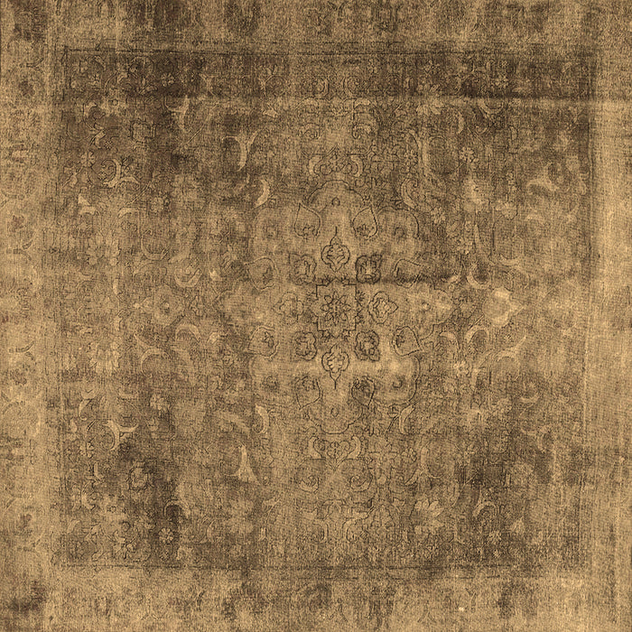 Square Persian Brown Traditional Rug, tr3088brn