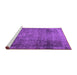 Sideview of Machine Washable Persian Purple Traditional Area Rugs, wshtr3088pur