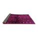 Sideview of Persian Pink Traditional Rug, tr3089pnk