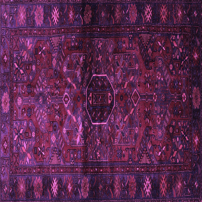 Square Persian Purple Traditional Rug, tr3089pur