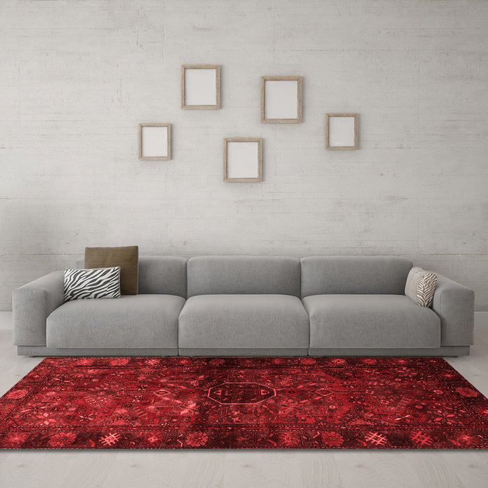 Traditional Red Washable Rugs