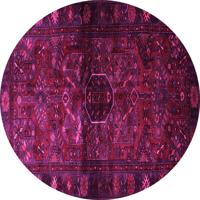 Round Persian Pink Traditional Rug, tr3089pnk