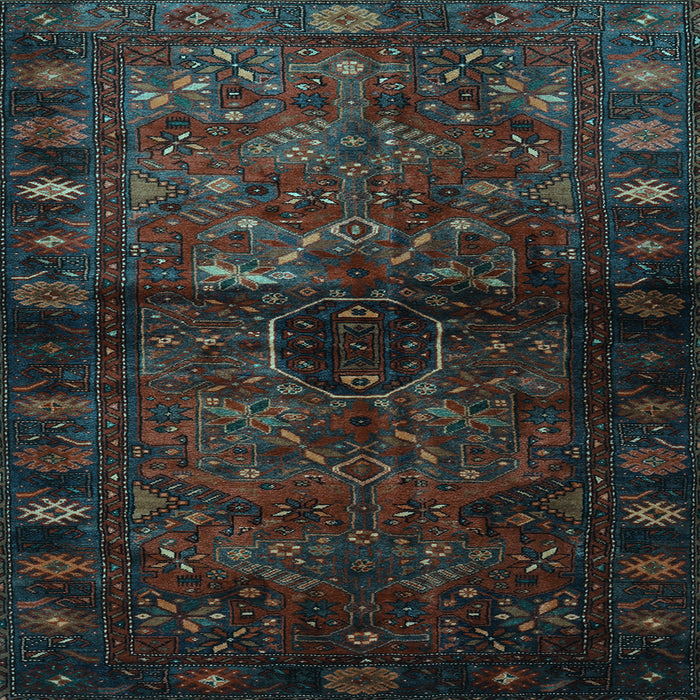 Square Persian Light Blue Traditional Rug, tr3089lblu