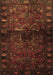 Machine Washable Persian Brown Traditional Rug, wshtr3089brn