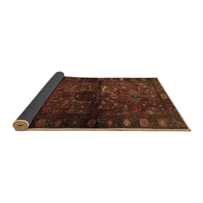 Sideview of Persian Brown Traditional Rug, tr3089brn