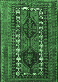 Persian Emerald Green Traditional Rug, tr308emgrn