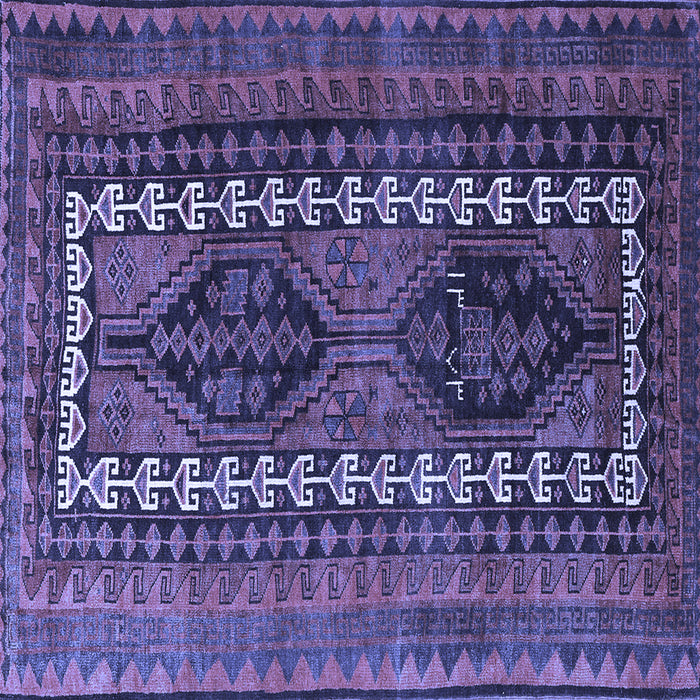 Square Persian Blue Traditional Rug, tr308blu