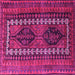 Square Persian Pink Traditional Rug, tr308pnk