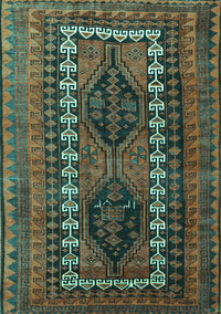Persian Turquoise Traditional Rug, tr308turq