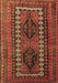 Machine Washable Persian Brown Traditional Rug, wshtr308brn