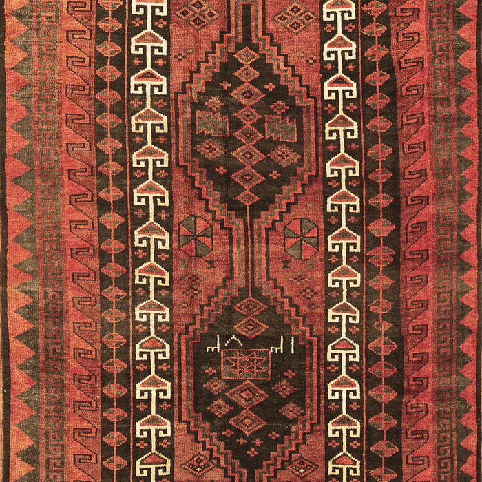 Machine Washable Persian Brown Traditional Rug, wshtr308brn