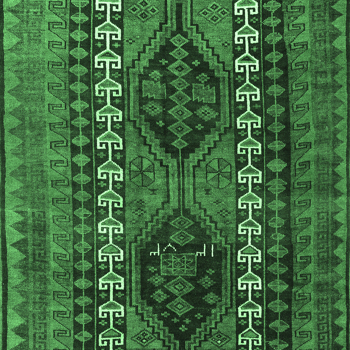 Machine Washable Persian Emerald Green Traditional Area Rugs, wshtr308emgrn